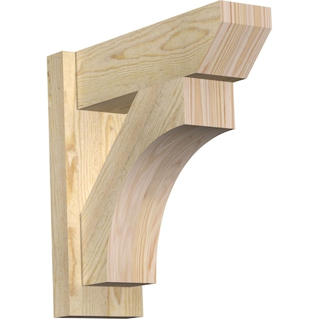 Ekena Millwork Westlake Slat Rough Sawn Outlooker, Douglas Fir, 6"W x 18"D x 18"H OUT06X18X18WTL06RDF